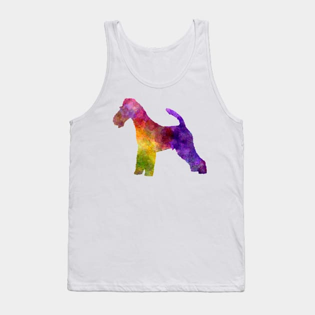 Fox Terrier in watercolor Tank Top by PaulrommerArt